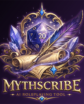 MythScribe — AI roleplaying tool key art